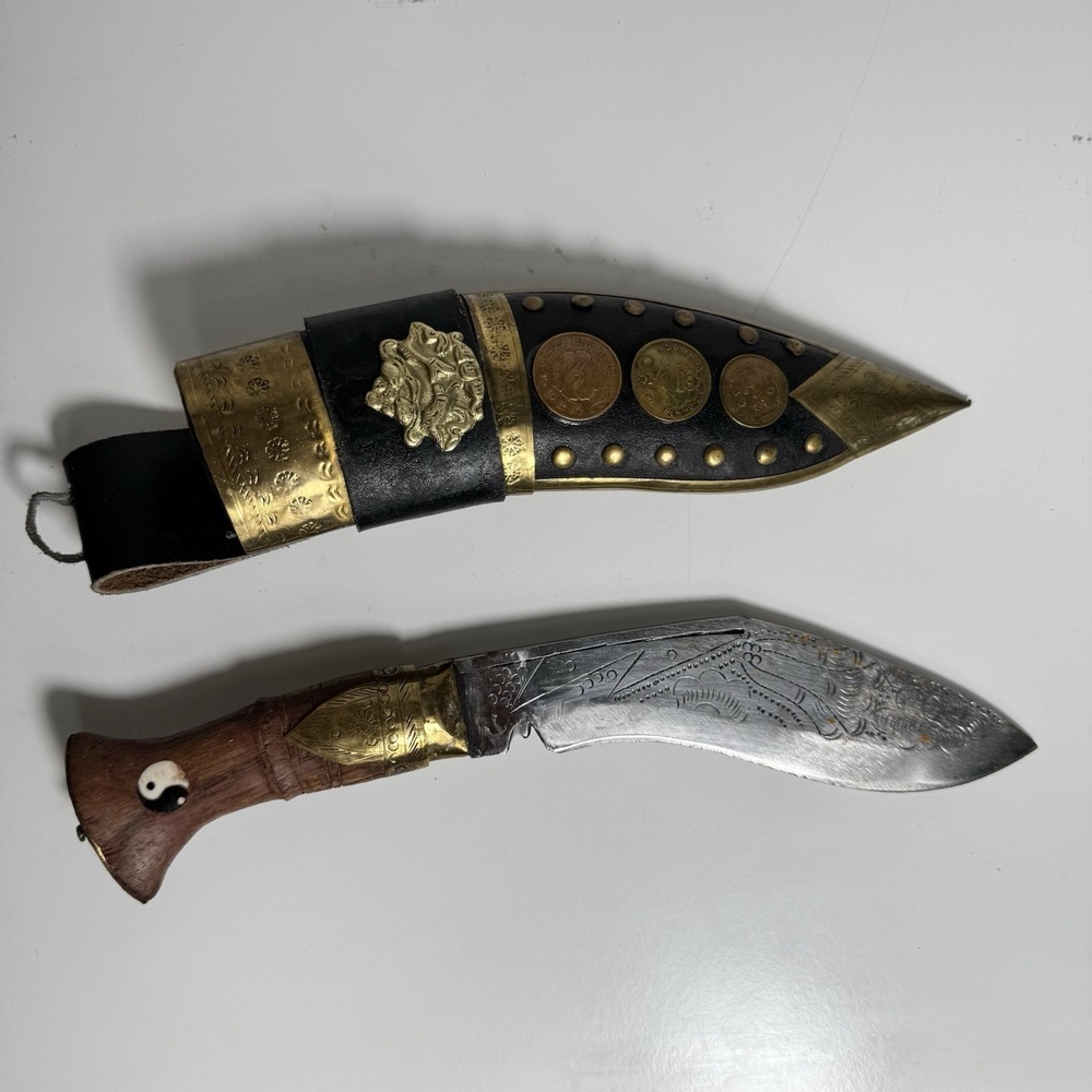 Nepal Gurkha Kukri  10" Handmade knife With leather Sheath